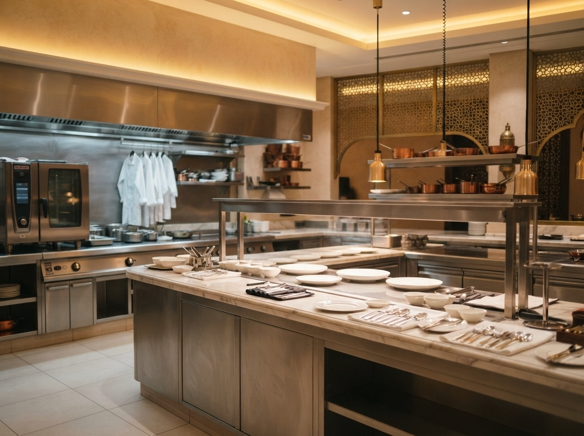 Professional UAE food-service kitchen context